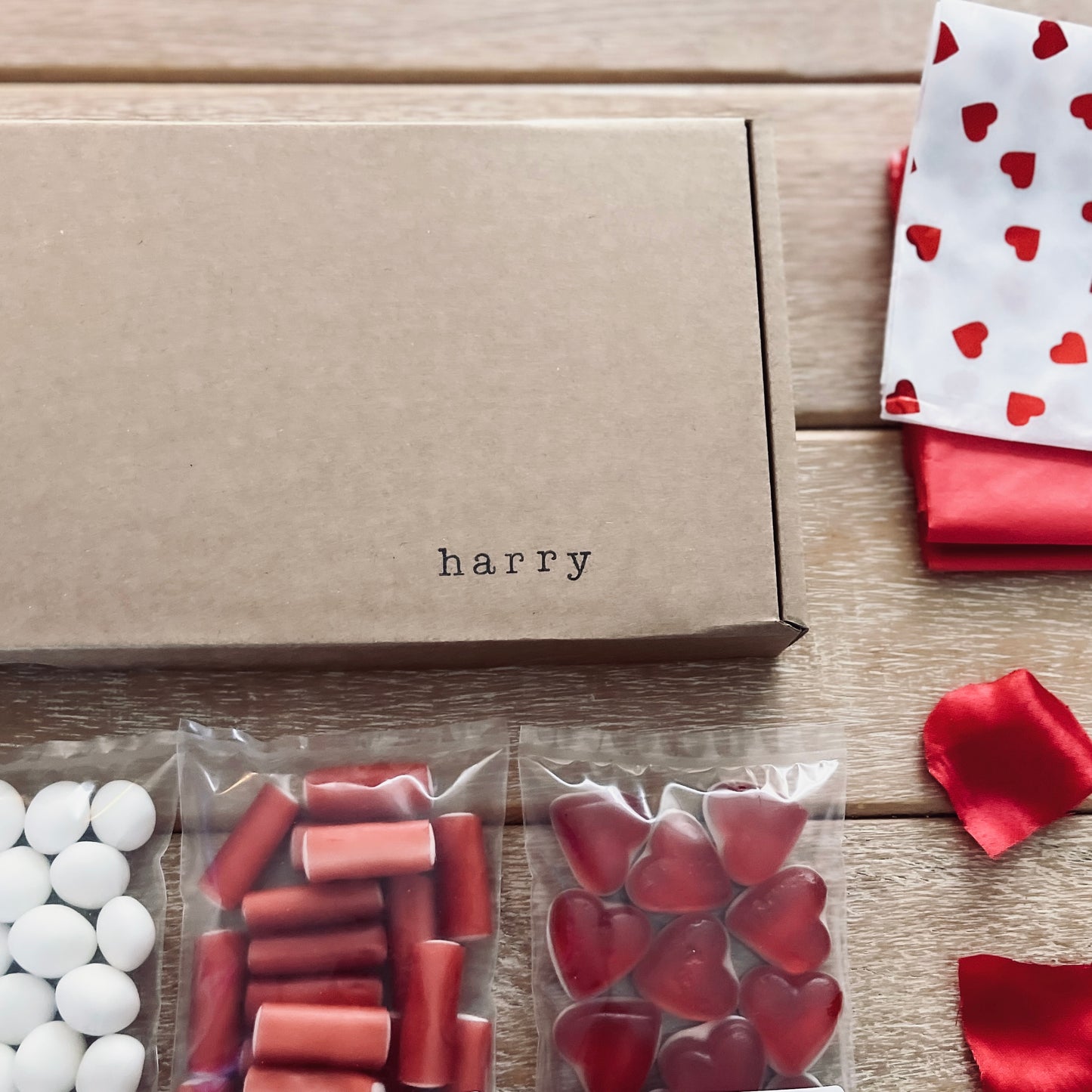 Valentine's Personalised Hand Stamped Box